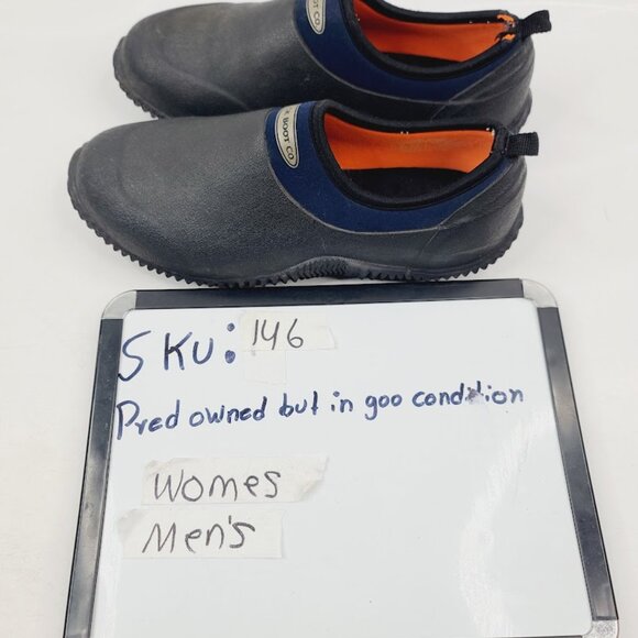 Muck Boots Women's Black Edgewater Camp Rubber Slip-On Moccasins Size 9 - Picture 7 of 7